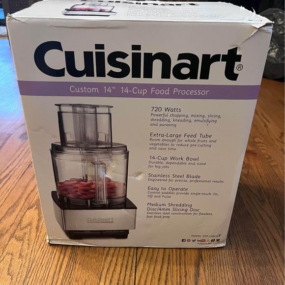 Kitchen New Cuisinart 14cup Food Processor Stainless Steel Model Dfp14bcny Steel Poshmark